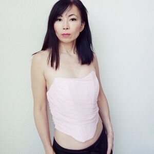 Pink corset sexy top